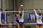 VB vs WSU  Wheaton Women's Volleyball vs Worcester State University. - Photo by Keith Nordstrom : Wheaton, Volleyball